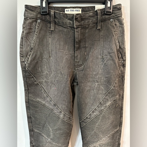 Free People Vector Moto Flare Mid Rise Jeans - Picture 5 of 8